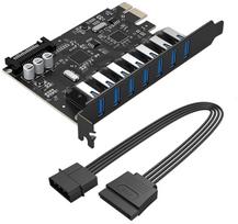 Orico rozszerzeń PVU3 PCI-E 7x USB 3.0 do komputera stacjonarnego czarna | 6942227181077 | 6942227181077