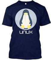 Flat Linux T T-Shirt Made in the USA Size S to 5XL S