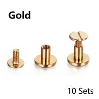 10 rinkinių Bagažo Odos Metalo Amatai Kieti Varžtai Vinys Kniedės Dvigubai Išlenkta Galva Diržo Sagtys Kniedės Knygų Varžtai Sagos Spaustukai 5x4mm