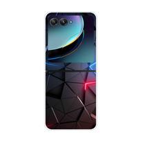For Motorola Razr 50 Ultra Phone Case Flower Painted Clear Plastic PC Hard Back Cover For Moto Razr50 Ultra Case 50Ultra Razr+ For Razr 50 Ultra