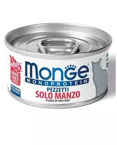 Monge Monoprotein konservai katėms su jautiena, 12x80 g