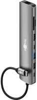 „Goobay Slim USB HUB“ – 8 prievadų USB šakotuvas su HDMI™ ir RJ45 jungtimis, 5Gbit/s