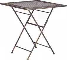 Shumee Beliani Staliukas bistro BORMIO 70 cm 70 cm Metal Juodas