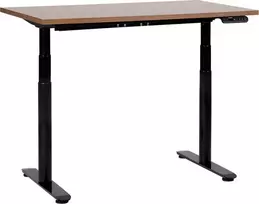 Beliani Elektra reguliuojamas rašomasis stalas DESTINAS Ruda/juoda 120 cm 72 cm