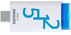 PHILIPS USB-C 3.2 Gen 1 Flash Drive Click Ocean Mėlyna 512GB