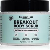 breakout + aid Body Scrub kūno šveitiklis nuo aknės 150 ml
