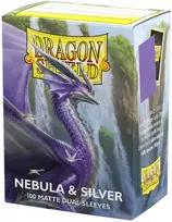 Dragon Shield: Standard Dual Sleeves: Nebula & Sidabrinis [Matte] (100 Sleeves)