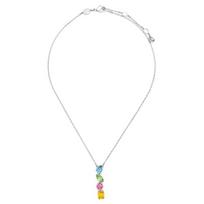 Swarovski Gema Prong Setting Rhodium Plated Necklace Women's Silver 5692421 sidabras