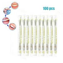100Pcs Vitamin E Oil Swabs Stick Disposable VE Cotton Swab  Lip Gum Anti Dry Moisturizing Cotton Sticks