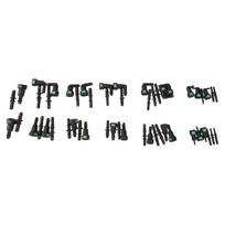 Kuro žarnos remonto rinkinys SAE 11,8 mm 9,89 mm 9,49 mm 7,89 mm 6,30 mm ID 10 mm 8 mm 6 mm 3 mm Kuro žarnos greitoji jungtis Asortimento rinkinys black