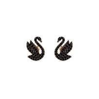 Swarovski Gulė gulės rašto auskarai moteriški juodi 5684608 juoda