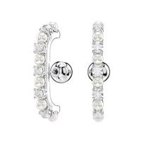 Swarovski Matrix brand design imitation crystal ear clip women's silver 5691715 sidabras