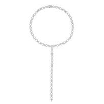 APM Monaco necklace METEORITES/Six-pointed Star [Romantic Confession] Circle and Alternate High-end Exquisite and Elegant Y-shaped Chain AC6531OX sidabras