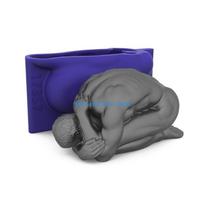 HX6F 3D Human Body Mold Silicone Mold Large Fondant Mold Portrait Plaster Mold