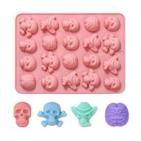 20-Cavity Halloween Chocolate and , Food Grade Silicone one size rožinė