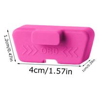 Car OBD2 Interface OBDII Dust Cover Silicone Protective SleeveDVR Diagnosis 16pin Plug Clogging Caps Waterproof Car Accessories