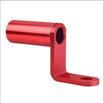 Motorcycle Phone Holder Handlebar Stand Bike Rear View Mirror Mount Extender Security Quick Lock Support Telephone Stand raudona