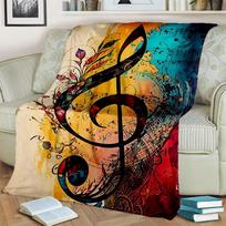 D Spalvotas Muzikinis Natos Mesti Antklodė Minkšta Jauki Namams Miegamajam Sofai Piknikui Kelionei Biurui Vaikams Dangalas Namų Tekstilė 100x150cm
