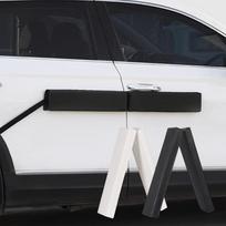 Automobilio durų apsauga Magnetinė Kėbulo Šoninė Sulankstoma Jungiama Juosta Nuo Susidūrimo Automobilio Lipdukas Dekoravimo Aksesuarai juoda