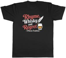 Burns Night Whisky Regret Mens T-Shirt Tee Gift Top M