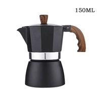 JUSTINLAU Italian Moka Pots Aluminum Espresso Coffee Maker Percolator Stove Top Pot Wood Handle Barista Tools Cafe Accessories