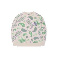MLB Cashew Flower Sweatshirts Unisex Cream Crew Neck Moderate Regular 3AMTI0224-50CRS M