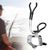 Boat Kayak Fishing Rod Rack with Mounting Clip Maximum Opening 6.5cm Pole Stand for