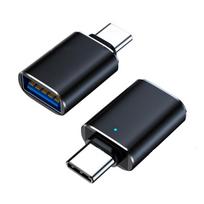 C tipo USB adapteris, 3.0 moteriškas adapteris Otg keitiklis, suderinamas su Macbook Pro 2019/2018/2017 ir daugiau tipo juoda
