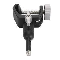 Tripod Mount Umbrella Holder Aluminum 360 Degree Rotation Outdoor Camera Tripod Umbrella Metal Clip black