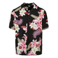Urban Classics Mens All-Over Print Viscose Resort Shirt XS