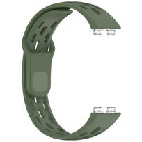 Silikoninis dirželis huawei Band 10 9 8 Priedai Sportinis kvėpuojantis Apyrankė Riešo dirželis diržas pulseira correa for huawei band 9/8 For huawei band 10/9/8 žalia