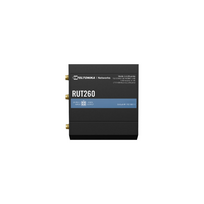 LTE Cat 6 Router | RUT260 | 802.11n | 10/100Mbit/s | Ethernet LAN (RJ-45) ports 2 | Mesh Support No | MU-MiMO No | 4G