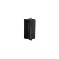 Lanberg | Rack cabinet 19" free-standing 27U/600x600 (flat pack) with glass door lCD V2 | FF01-6627-12BL | Black