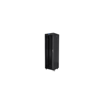 Lanberg | Rack cabinet 19" free-standing 42U/600x600 (flat pack) with glass door lCD V2 | FF01-6642-12BL | Black