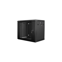Lanberg | Rack cabinet 19" wall-mount 9U/600x450 (flat pack) | WF01-6409-10B | Black
