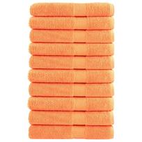 Pirties rankšluosčiai SOLUND 10vnt. oranžiniai 80x200cm 600g/m²