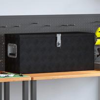 Aliuminio dėžė, juodos spalvos, 80x30x35cm