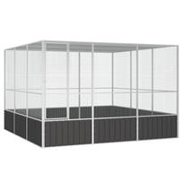 Paukščių narvas, antracito, 302,5x324,5x211,5cm, plienas