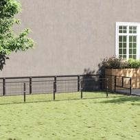 Voljeras šunims, juodos spalvos, 18m², plienas