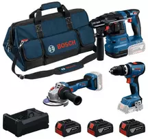 BOSCH COMBO RINKINYS 18V (GSB+GWS+GBH+3×5.0Ah+GAL)