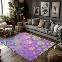 Unikalus violetinis žalias abstraktus kilimas Neslystantis durų kilimėlis Namų dekoras Grindų kilimėlis Svetainės kilimas Plotinis kilimas Modernus dizainas Vidaus lauko 50cmx80cm gray