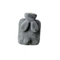 1PC Winter Warmer Bag Rabbit Hot Water Bottle PVC Hot Water Bag with Knitted Soft Cozy Cover Hand Warmer. Yellow