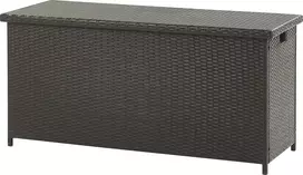 Beliani Sodo dėžė MODENA 126 cm 46 cm Ruda