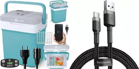 Turistinis šaldytuvas Peme Essential 32 Cool Mint + kabelis usb