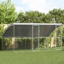Šunų narvas 2 pcs Sidabro 4 x 2 x 2 m Galvanizuotas plienas