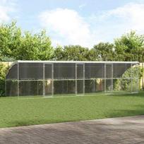 Šunų narvas 4 pcs Sidabro 8 x 2 x 2 m Galvanizuotas plienas