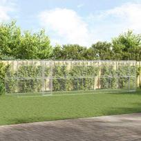 Šunų narvas 4 pcs Sidabro 8 x 2 x 2 m Galvanizuotas plienas