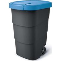 Prosperplast Atliekų konteineris NBWB110-2383C, 110 l, 58.2 cm x 54 cm, mėlyna/juoda, su dangčiu
