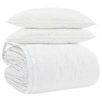 Antklodžių rinkinys su pagalve 3 pcs Balta Plunksna