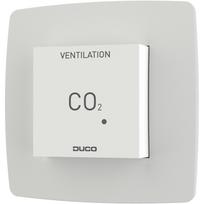 DUCO CO2 kambario jutiklis su valdymu RF/laidinis, 0000-4604, 6.9cm, 5.55cm, 6.9cm, temperatūros matavimas, vėdinimo kontrolė